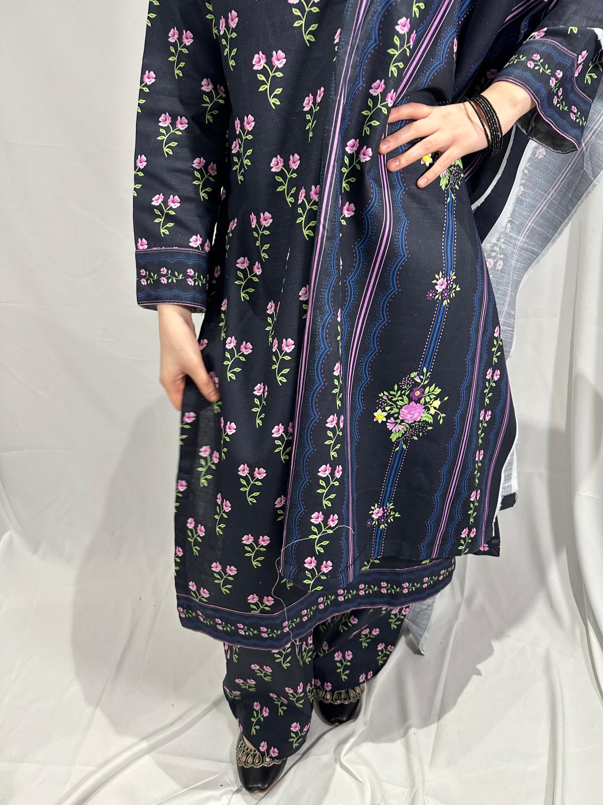 THREE PIECE KHADDAR