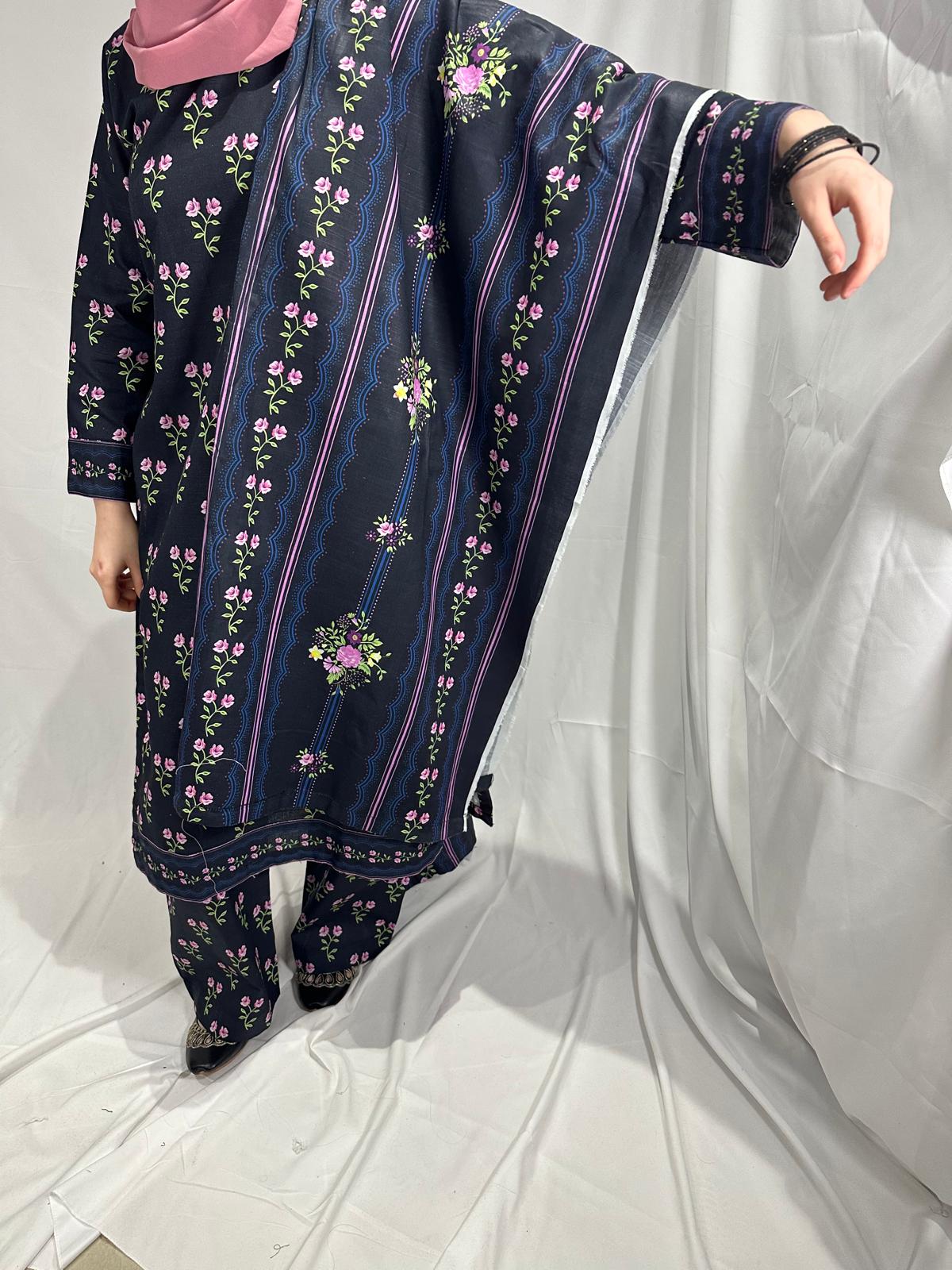 THREE PIECE KHADDAR