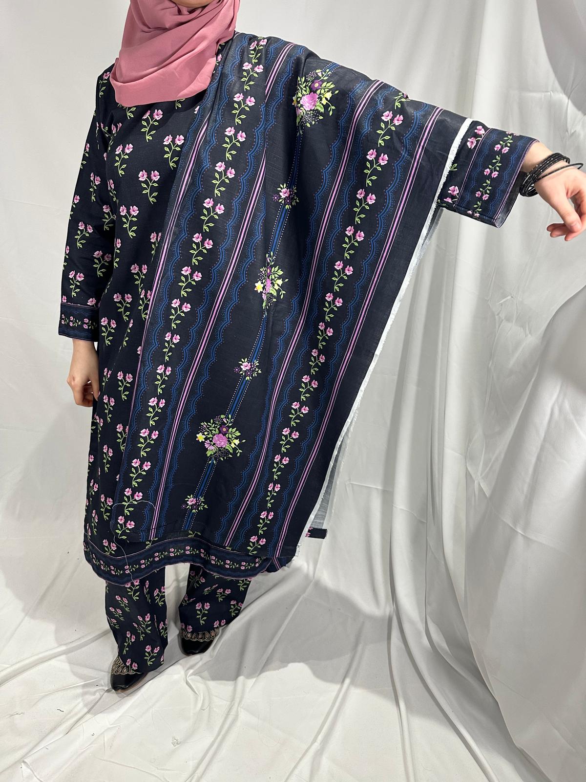 THREE PIECE KHADDAR
