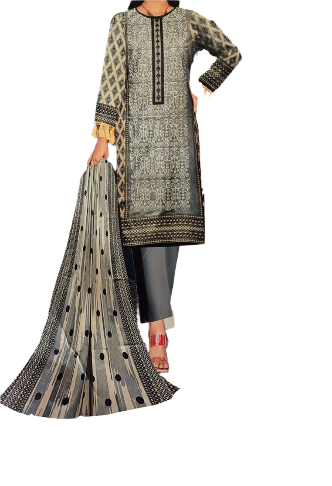 Lawn three piece Grey
