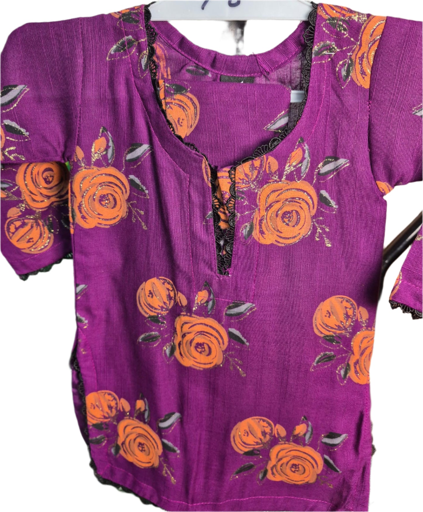 KHADDAR TROUSER SUIT PURPLE