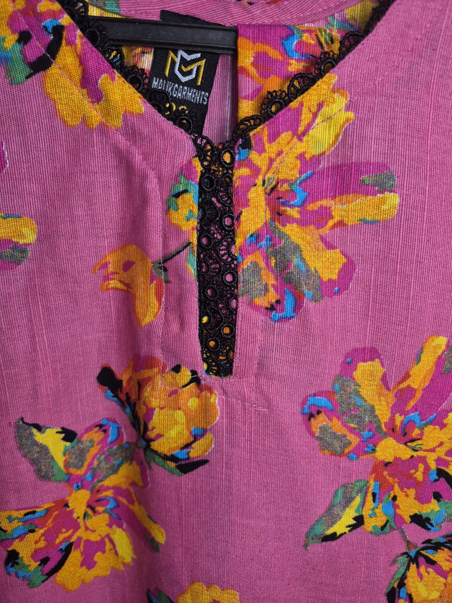 KHADDAR TWO PIECE TROUSER SUIT PINK FLORAL