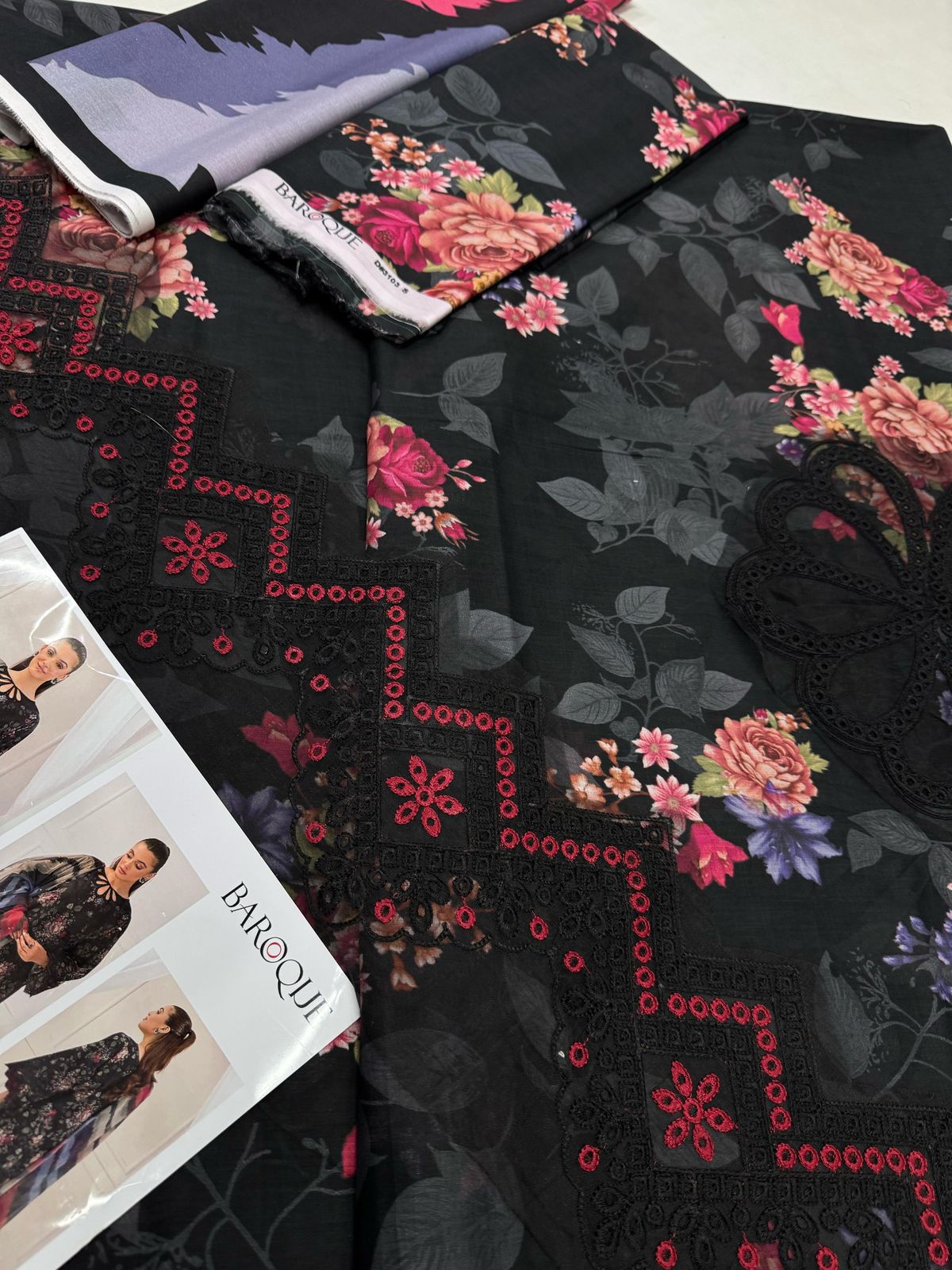 Lawn three Piece Black