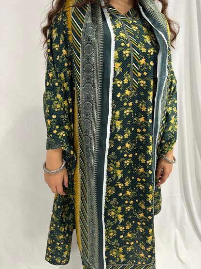 THREE PIECE KHADDAR