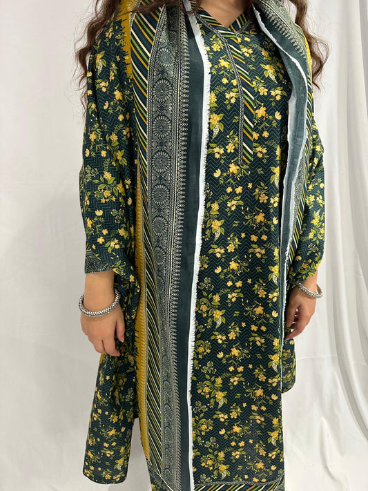 THREE PIECE KHADDAR