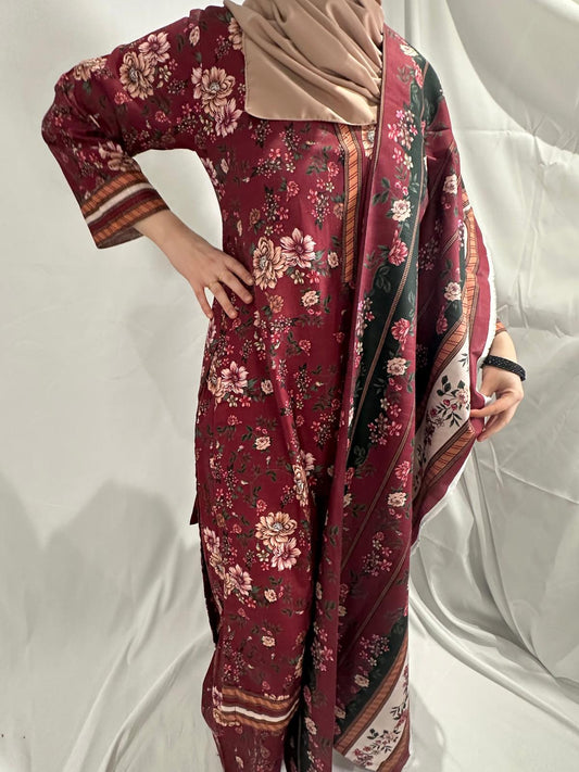 THREE PIECE KHADDAR