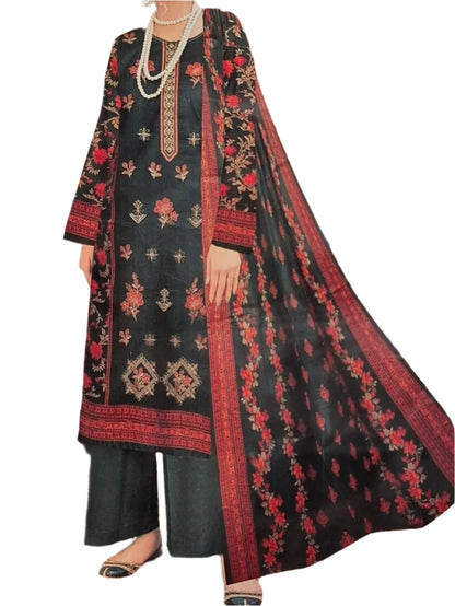 Premium Lawn three piece trouser suit