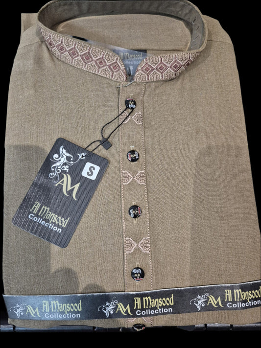 MENS SALWAR KAMEEZ BROWN