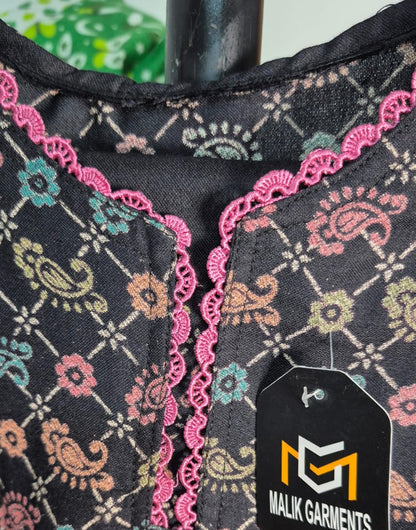 DHANAK TWO PIECE TROUSER SUIT BLACK&PINK