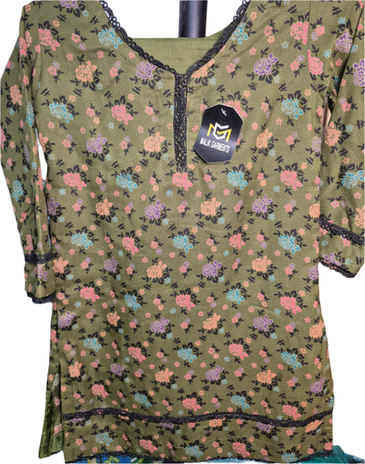 DHANAK TWO PIECE TROUSER SUIT GREEN