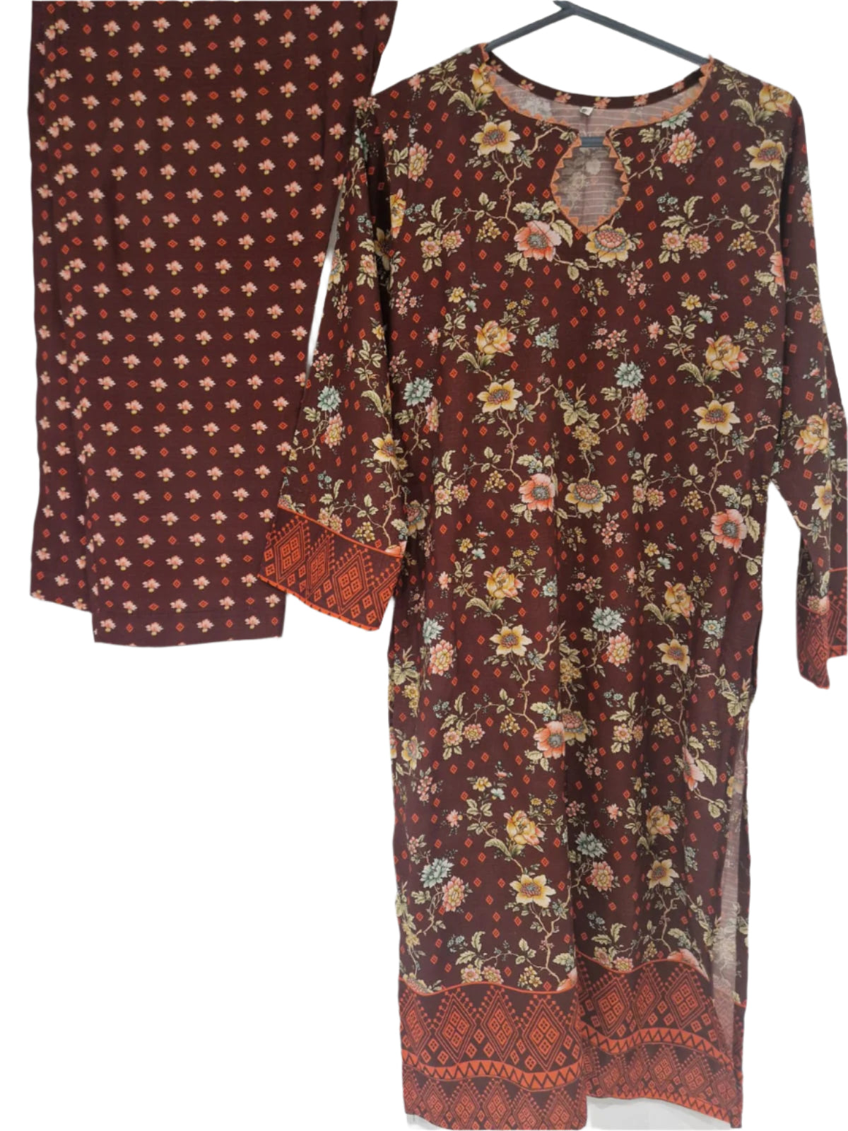Linen Two Piece Brown