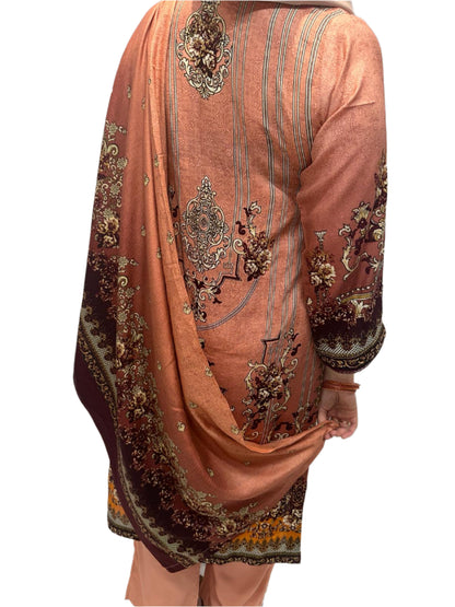 Linen three piece trouser suit